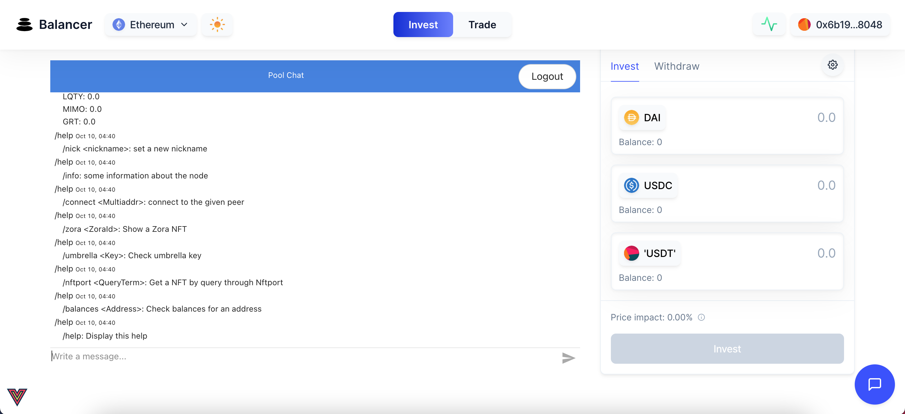 Balancer Chat | ETHGlobal